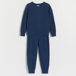 Reserved - Melange oversize pulóver - Kék